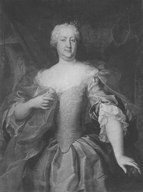 Elisabet Kristina, 1691-1750, prinsessa av Braunschveig-Blankenburg kejsarinna drott, 1737, Martin van Meytens