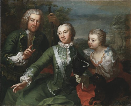 Carl Gustaf Tessin, Ulla Sparre af Sundby samt Brita Stina Sparre, 1736, Martin van Meytens