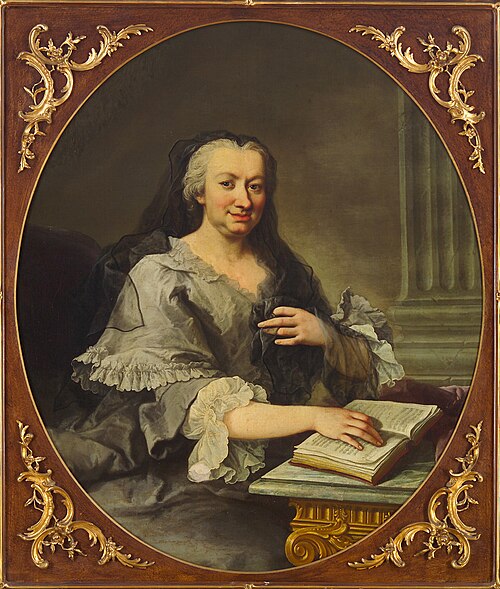 Portrait of Maria Karolina Gräfin Fuchs (1681-1754), 1740, Martin van Meytens