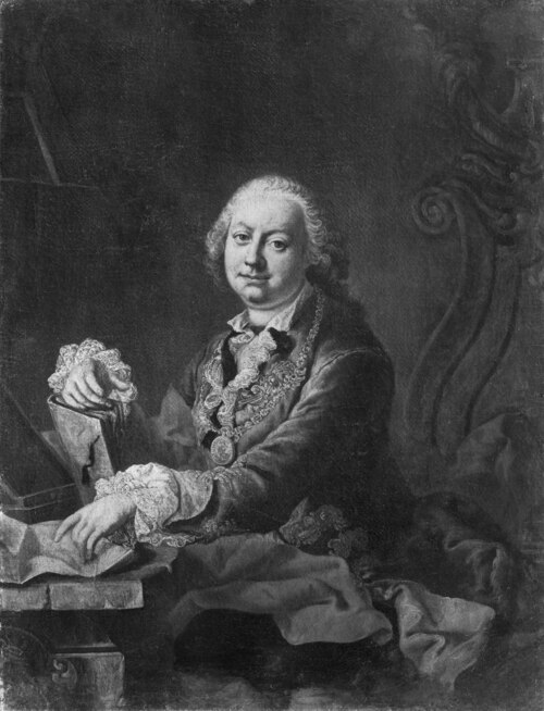 Martin van Meytens t.Y (1695-1770), the imperial court painter, academy director in Vienna, , Martin van Meytens