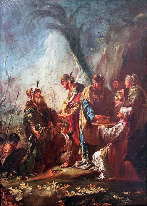 Abraham and Melchizedek, 1770, Christian Wink
