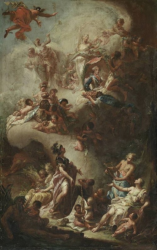 Apotheose des Kurfürsten Maximilian III. Joseph von Bayern, 1764, Christian Wink