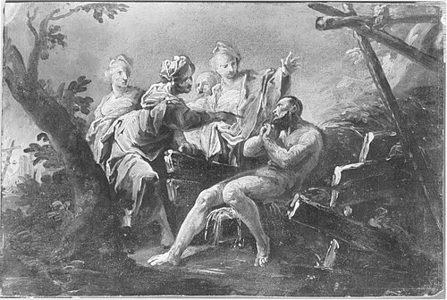 Verspottung des Hiob, 1777, Christian Wink
