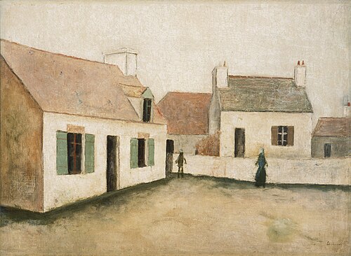 Maisons à l'Île d'Ouessant, Bretagne, 1912, Maurice Utrillo