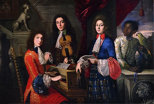 Portrait of Three Musicians of the Medici Court, 1687, Anton Domenico Gabbiani