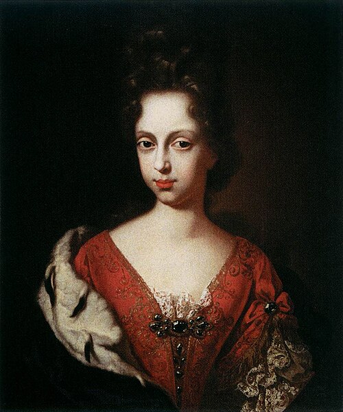 Portrait of Anna Maria Luisa de' Medici as a Young Woman, 1685, Anton Domenico Gabbiani