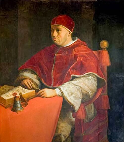 Portrait of Pope Leo X, 1585, Ludovico Buti