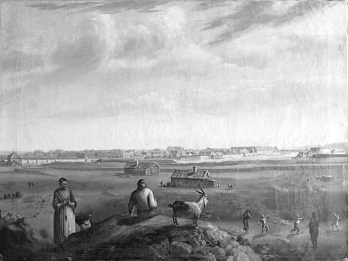 View of Frederikstad in Norway, 1748, Mathias Blumenthal