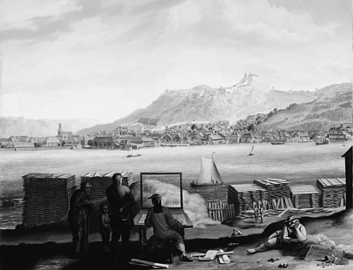 View of Frederikshald, 1748, Mathias Blumenthal