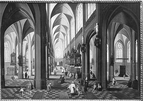 Gothic Church Interior, , Hendrik Janssens