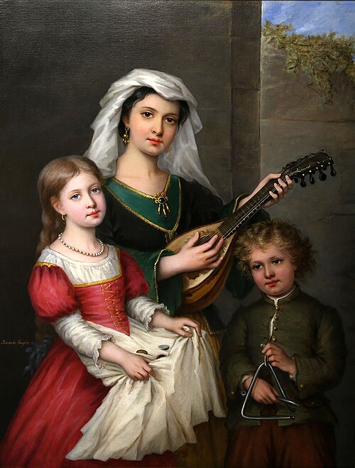 The Young Musicians, 1850, Amanda Fougère