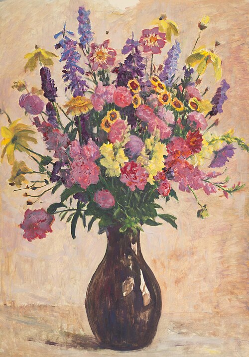 Bouquet in a Vase, , Antonín Hudeček