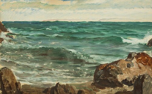 Sea coast, 1941, Antonín Hudeček