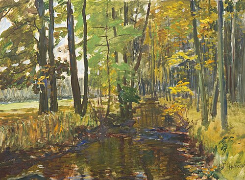 Brook in the Forest, 1941, Antonín Hudeček