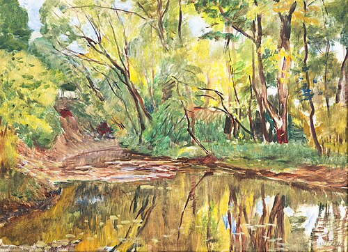 Brook in the Forest II, 1941, Antonín Hudeček