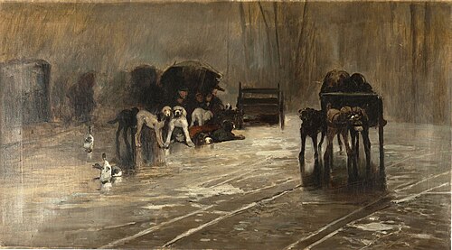 Perros del mercado (Recuerdo de Holanda), 1876, Jaume Morera i Galícia