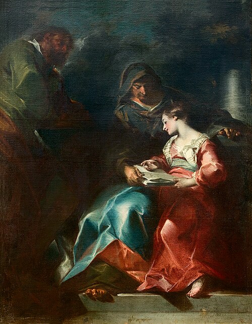 Educazione della Vergine, 1729, Giuseppe Bazzani
