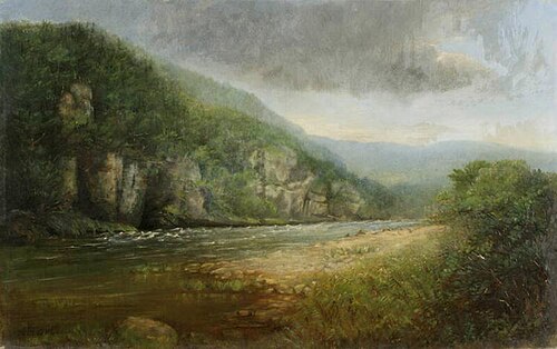 Delaware River, Sparrowbush, Pennsylvania, , Lucy Maria Durand Woodman