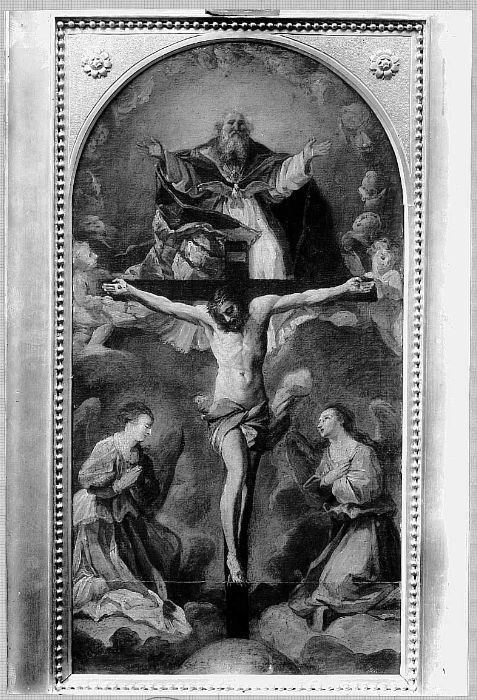 Die Heilige Dreifaltigkeit, von Engeln verehrt, , Guido Reni