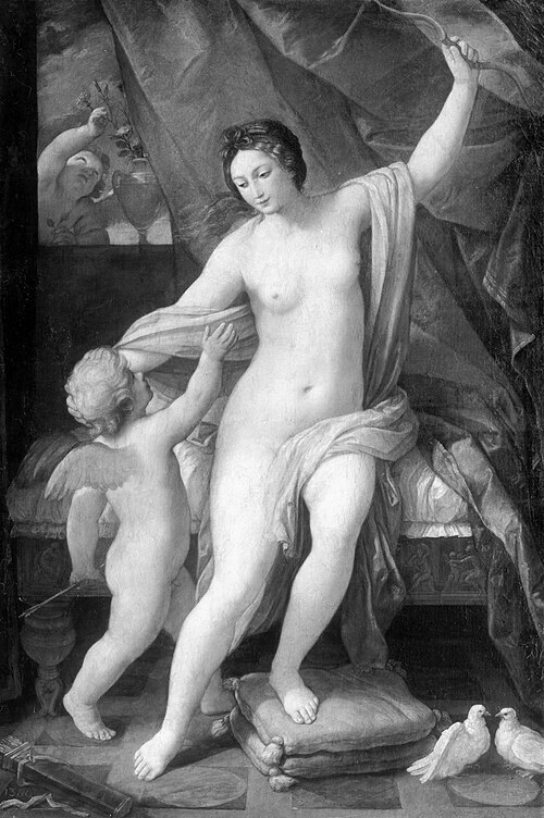 Venus and Cupid, , Guido Reni