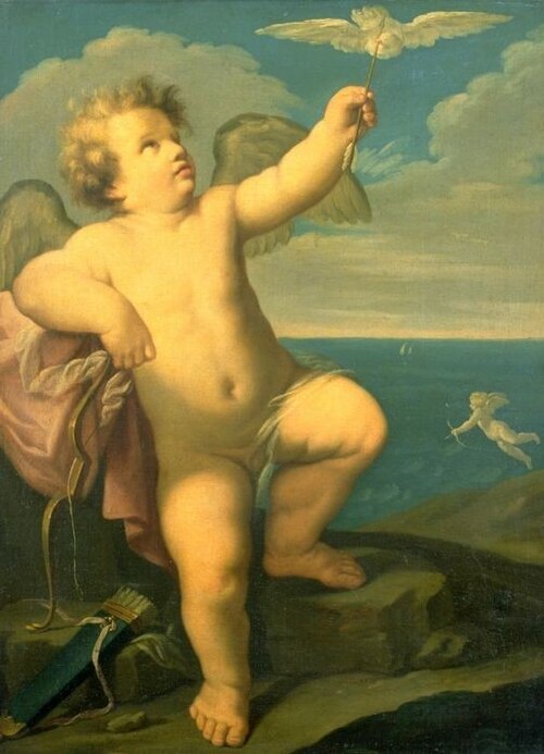 Cupido mit Pfeil und Bogen, , Guido Reni