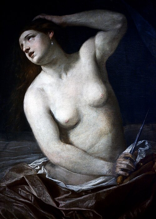 La mort de Lucrèce, 1638, Guido Reni