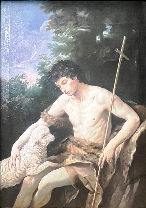 Saint Jean Baptiste caressant l'agneau sans tache, 1650, Guido Reni