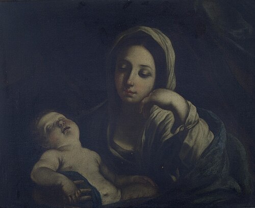 Madonna and Sleeping Child, 1673, Guido Reni