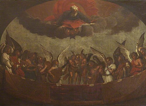 A Choir of Angels Singing and Playing Musical Instruments with God the Father above, , Guido Reni