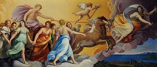 Aurora and the Chariot of the Sun Driven by Apollo, , Guido Reni