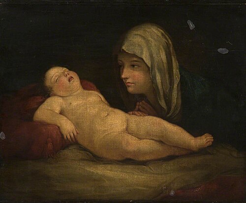 The Madonna and Sleeping Child, , Guido Reni