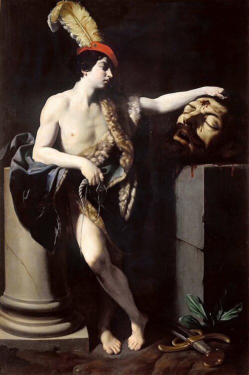 David vainqueur de Goliath., 1605, Guido Reni