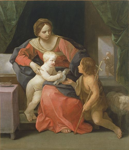 Virgin and Child with Saint John the Baptist, 1640, Guido Reni