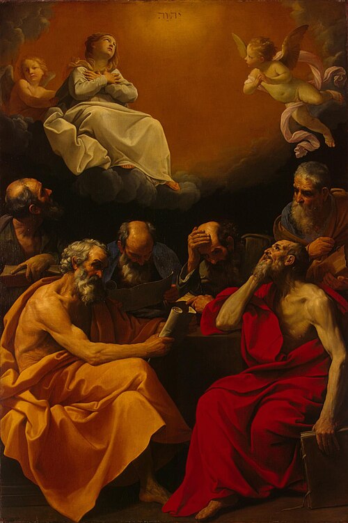 Fathers of the Church Disputing the Dogma of the Immaculate Conception, 1631, Guido Reni