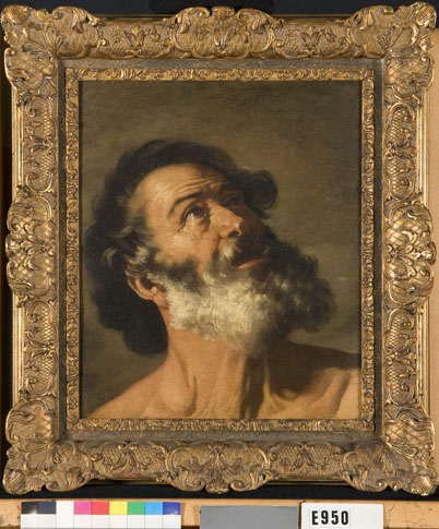 Kop van een oude man (Sint Petrus?), 1749, Guido Reni