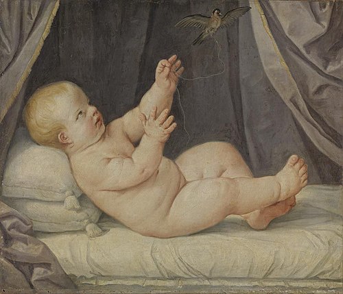 Kind mit Stieglitz, 1608, Guido Reni
