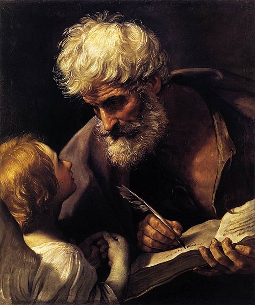 Saint Matthieu et l'Ange, 1620, Guido Reni