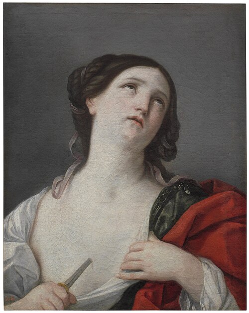 Lucrecia dándose muerte, 1601, Guido Reni