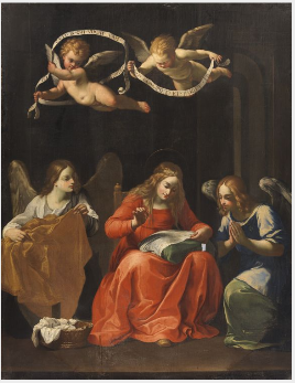 The Virgin Sewing or the Virgin of the Annunciation, , Guido Reni
