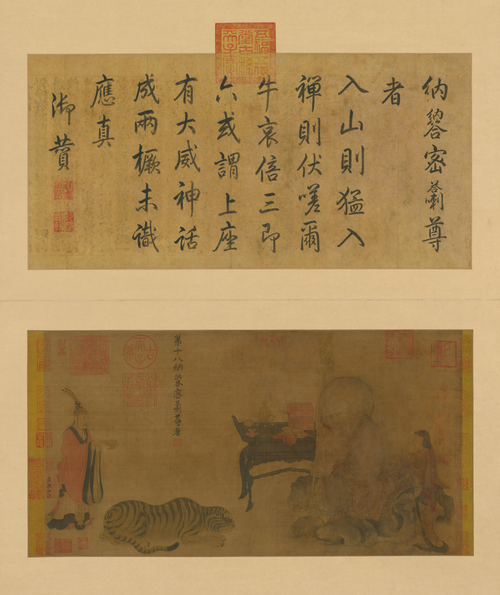 卢楞迦画六尊者像册-第十八纳纳答密答喇尊者, , Lu Lengjia