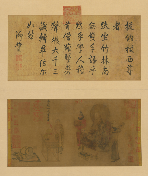 卢楞迦画六尊者像册-第三拨纳拨西尊者, , Lu Lengjia