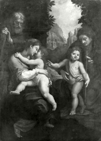 Sainte Famille avec saint Jean et sainte Élisabeth, 1700, Cristoforo Roncalli