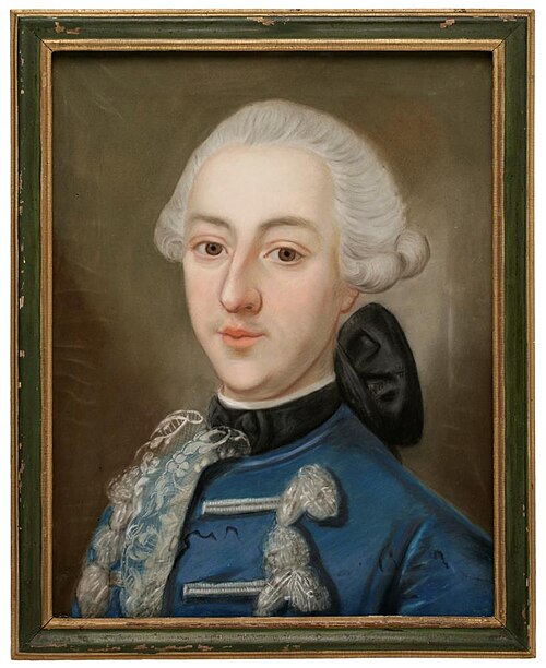 Portrait of Clemens August Graf von Plettenberg-Wittem zu Nordkirchen (1742–1771), 1774, Nicolas Monpeur