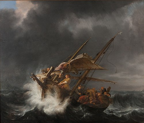 Calmer la tempête, 1637, Simon de Vlieger