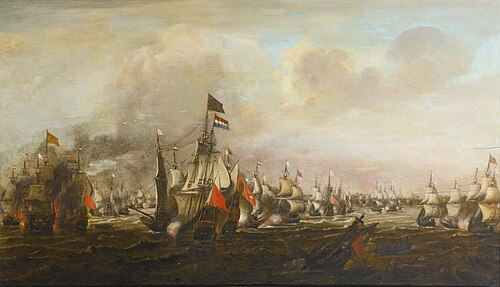 The Battle of the Downs, 1650, Simon de Vlieger