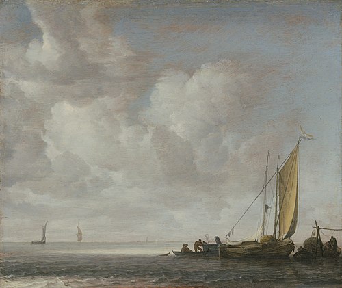 Calm Sea, 1640, Simon de Vlieger