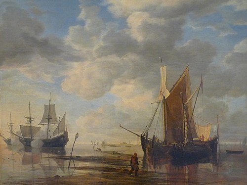 Marée basse, 1652, Simon de Vlieger