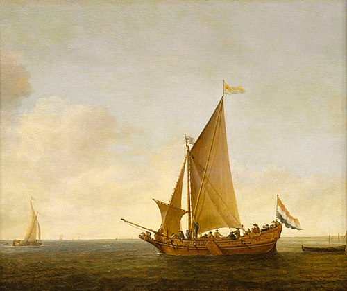 A Dutch Yacht from Zeeland, 1628, Simon de Vlieger