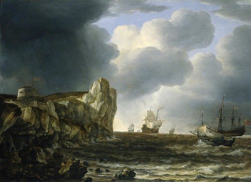 Shipping off the English Coast, 1642, Simon de Vlieger
