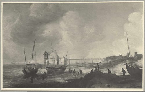 Scheveningen, 1650, Simon de Vlieger